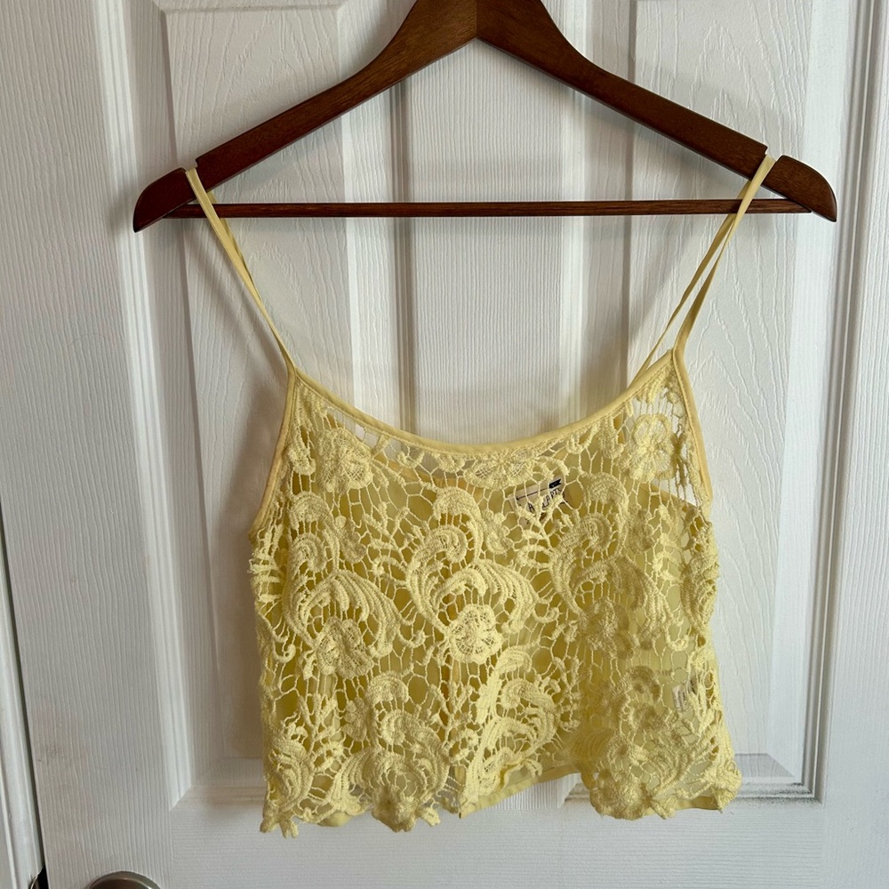 Yellow Lace Women’s Top